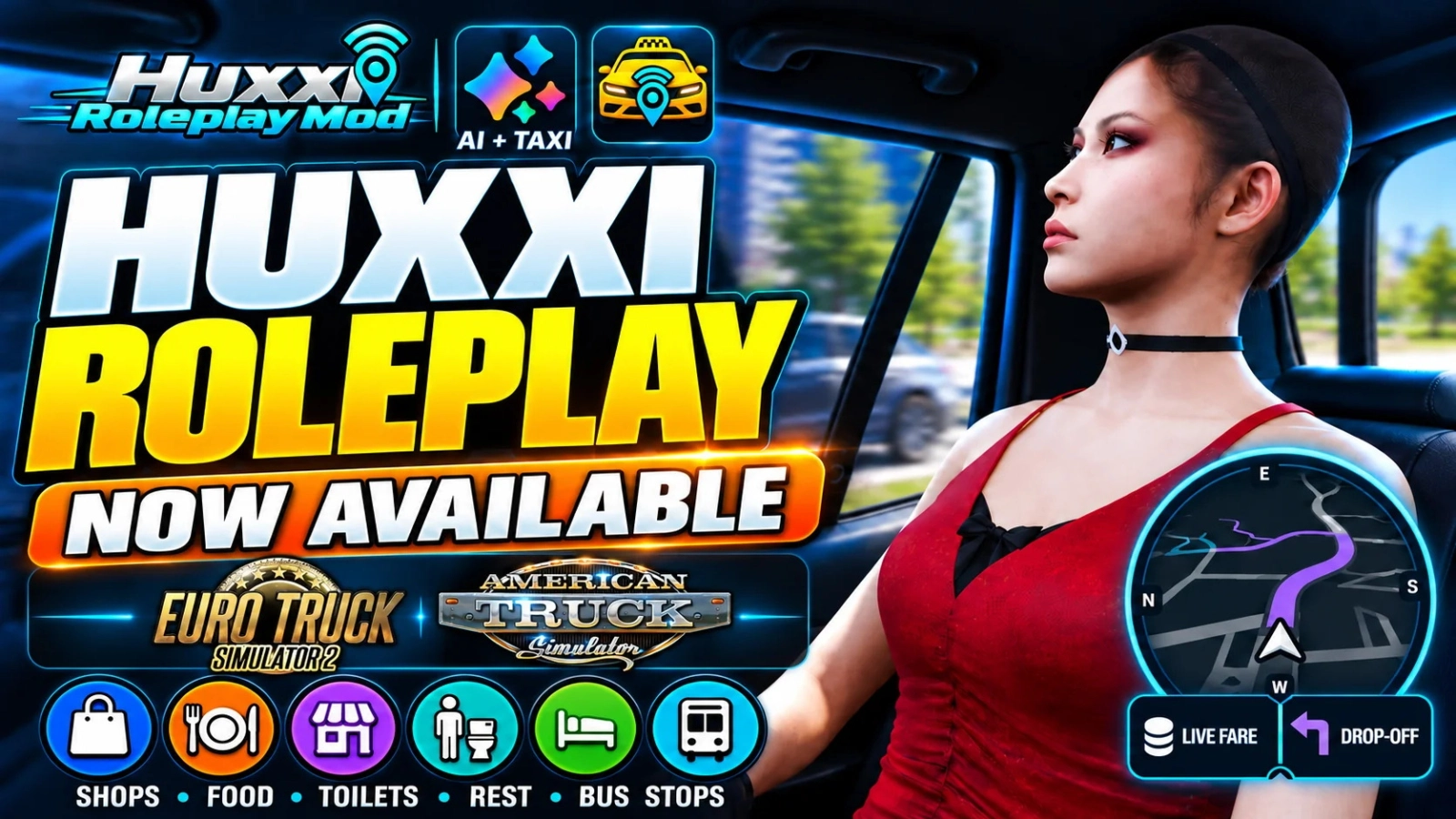 Huxxi Roleplay v1.4 (1.61.x) for ETS2