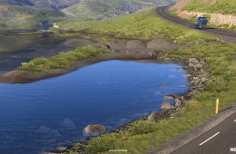 Iceland DLC - Ferries + Transparent Water for ETS2