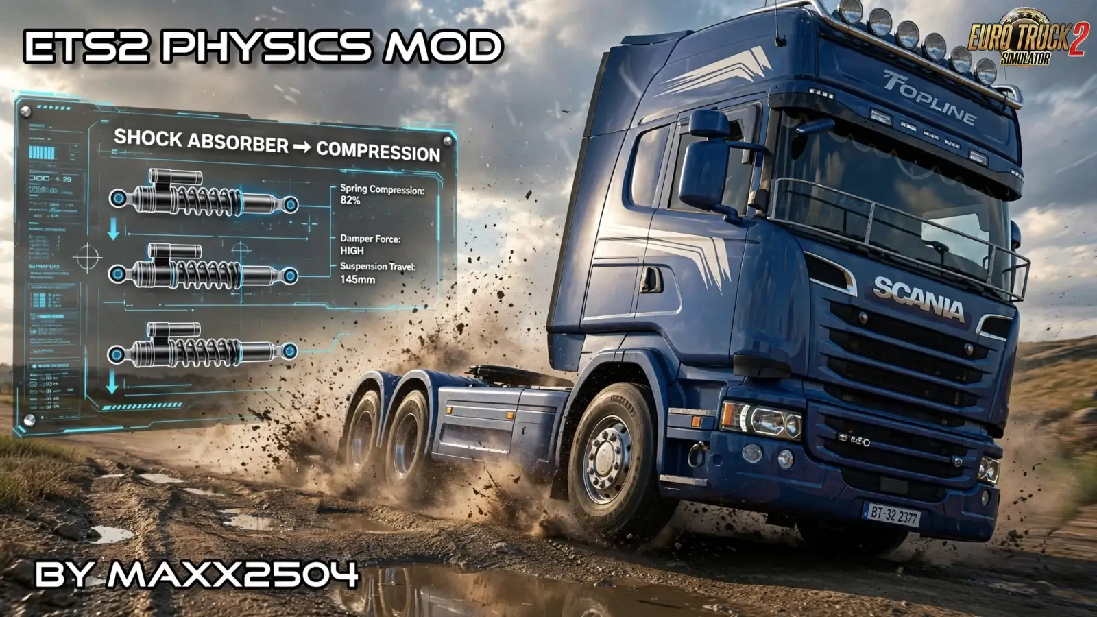 Physics Mod v1.612 By Maxx2504 (1.61.x) for ETS2 thumbnail 3